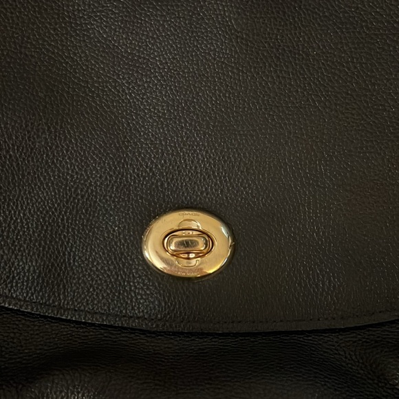 Coach Hobo Dark Navy Leather Convertible Shoulder Bag - Picture 3 of 7